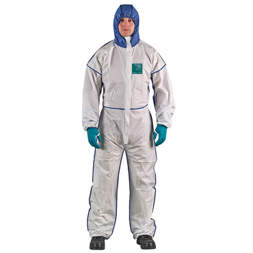 Coverall disposable AlphaTec®1800 CMF HOOD SMS BACK hooded model 111